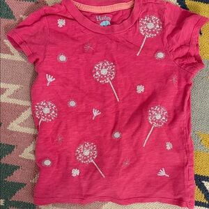 Hatley Pink Dandelion Short Sleeve Tee